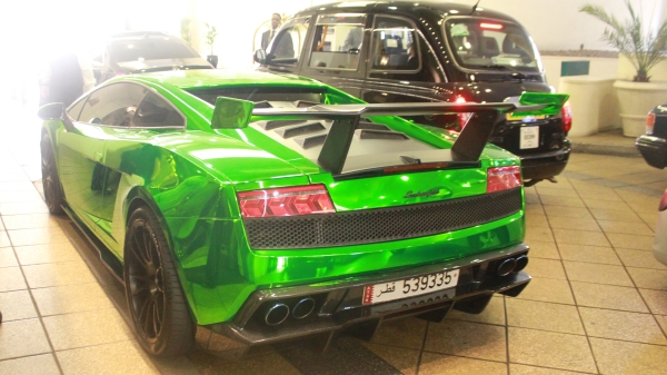 Green Lamborghini